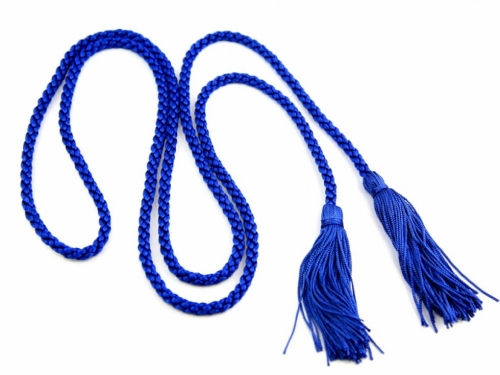 Dressing Gown Cord With Tassels Royal Blue