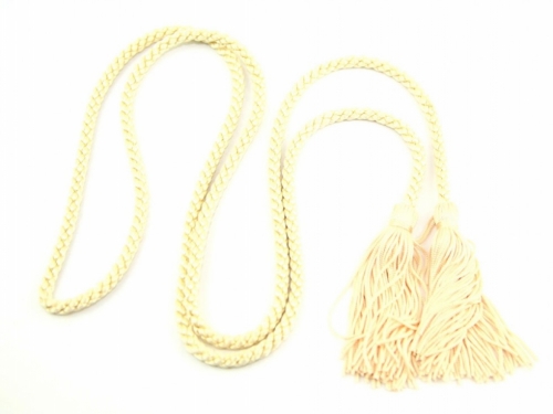 Dressing Gown Cord With Tassels Cream