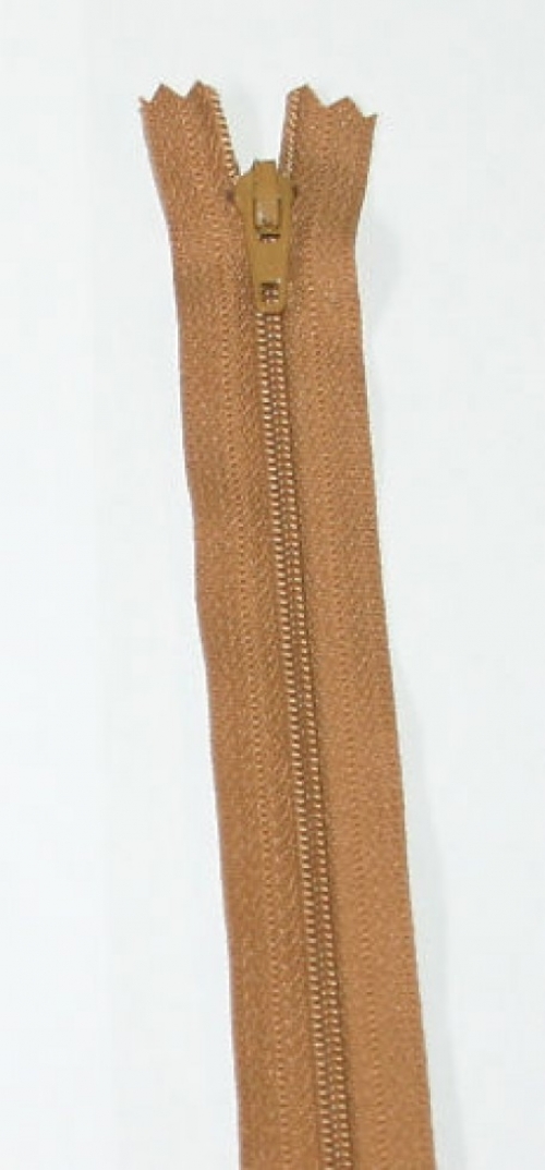 YKK Nylon Closed End Dress Zips Gold