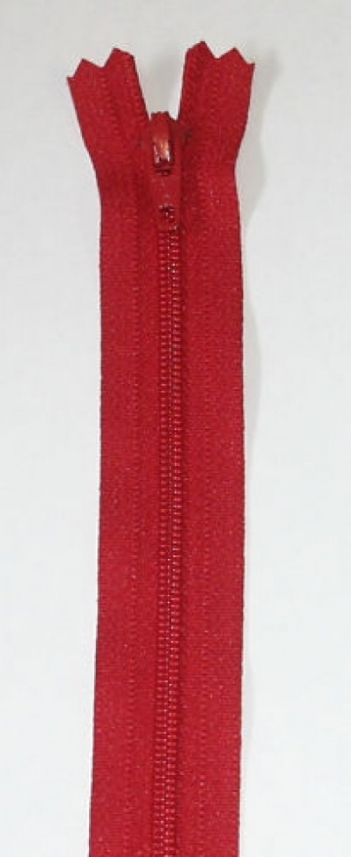YKK Nylon Closed End Dress Zips Red