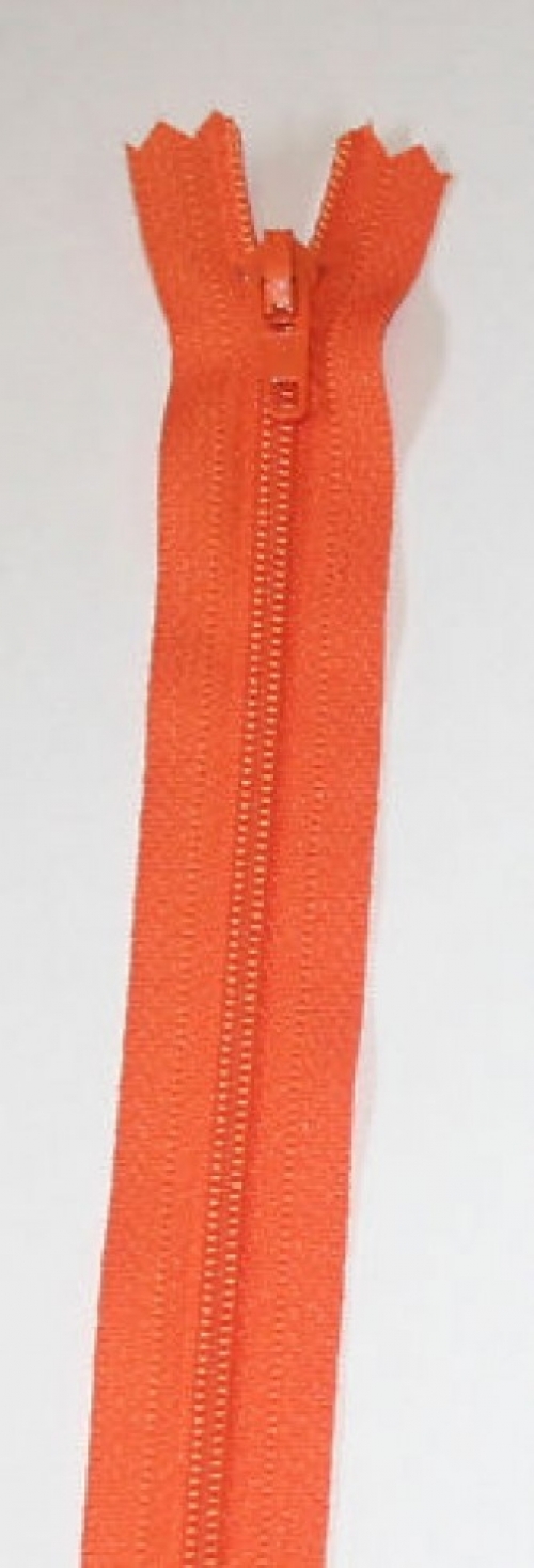 YKK Nylon Closed End Dress Zips Orange
