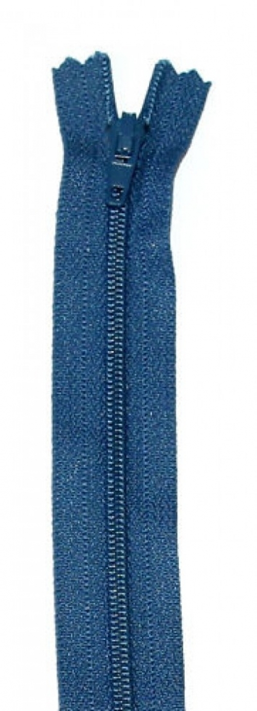 YKK Nylon Closed End Dress Zips Light Navy Blue