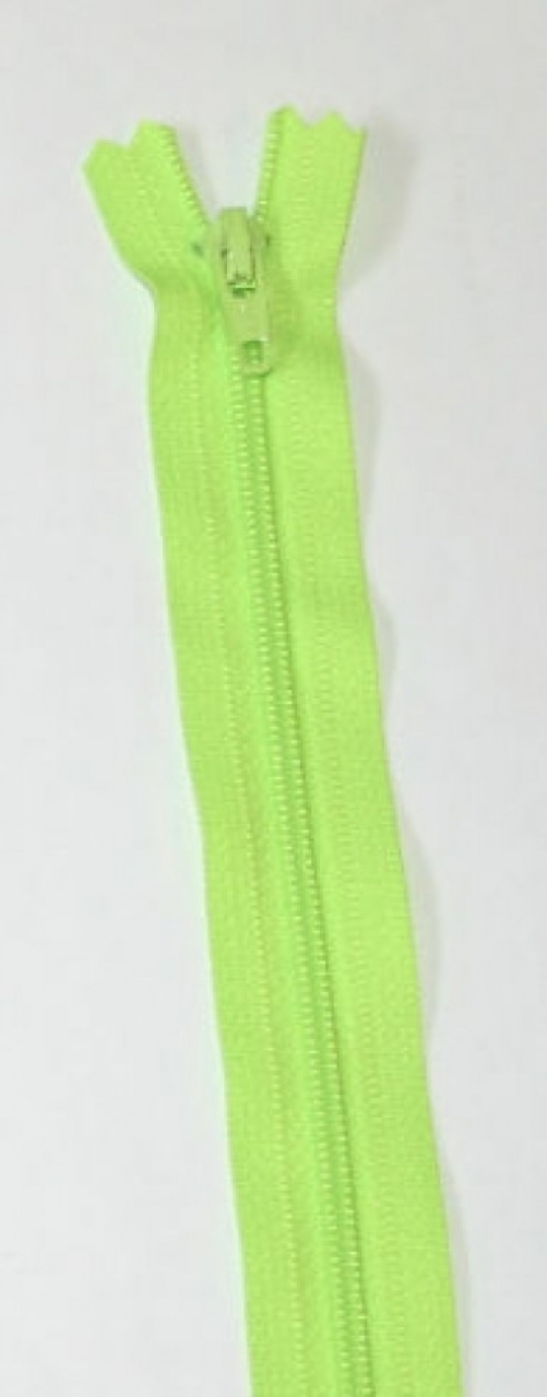 YKK Nylon Closed End Dress Zips Flo Green