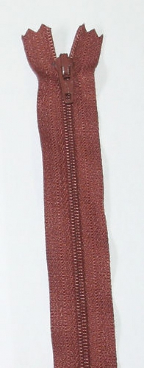 YKK Nylon Closed End Dress Zips Tan Brown