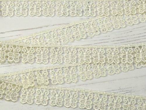 Guipure Butterfly Lace Trim Cream