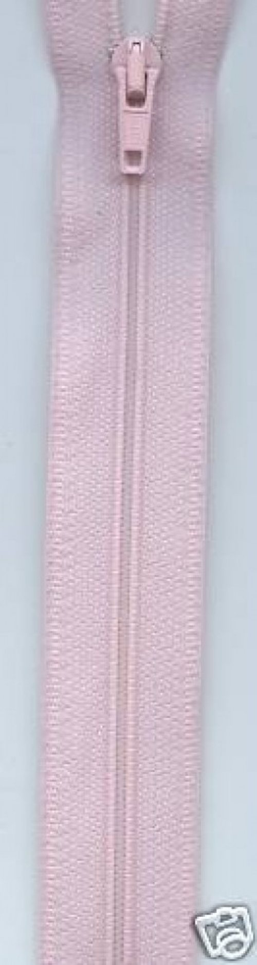 Nylon Open End Coat Zips Pale Pink
