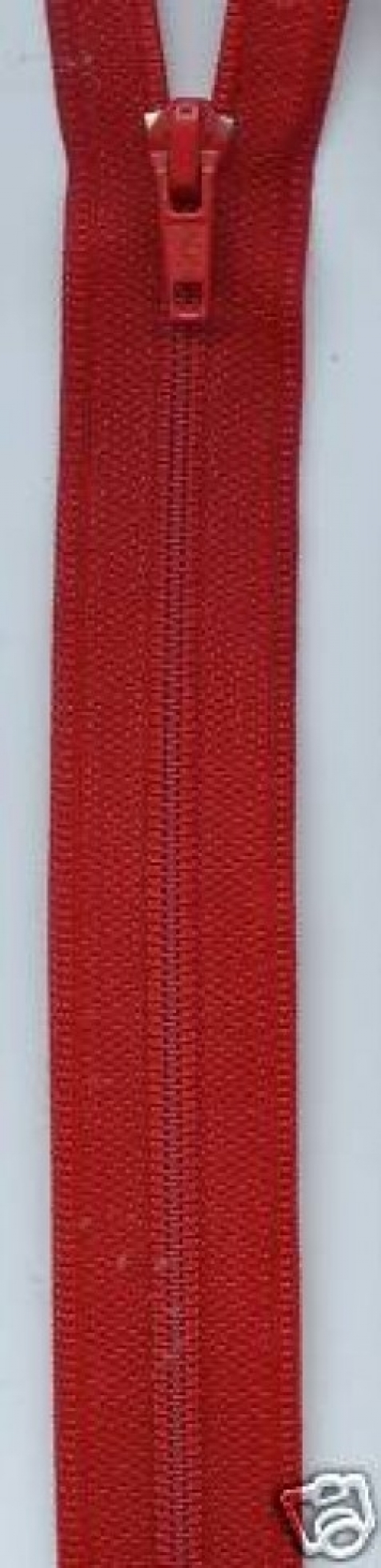 Nylon Open End Coat Zips Red