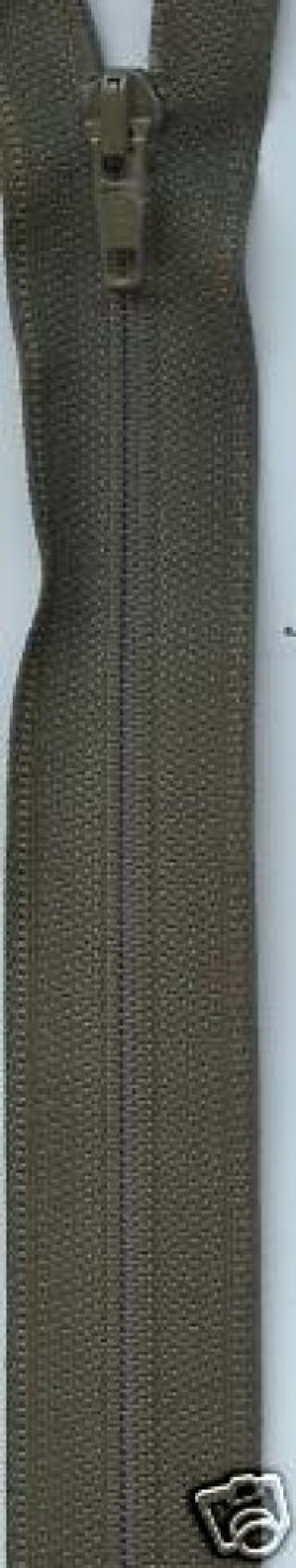 Nylon Open End Coat Zips Olive Khaki Green