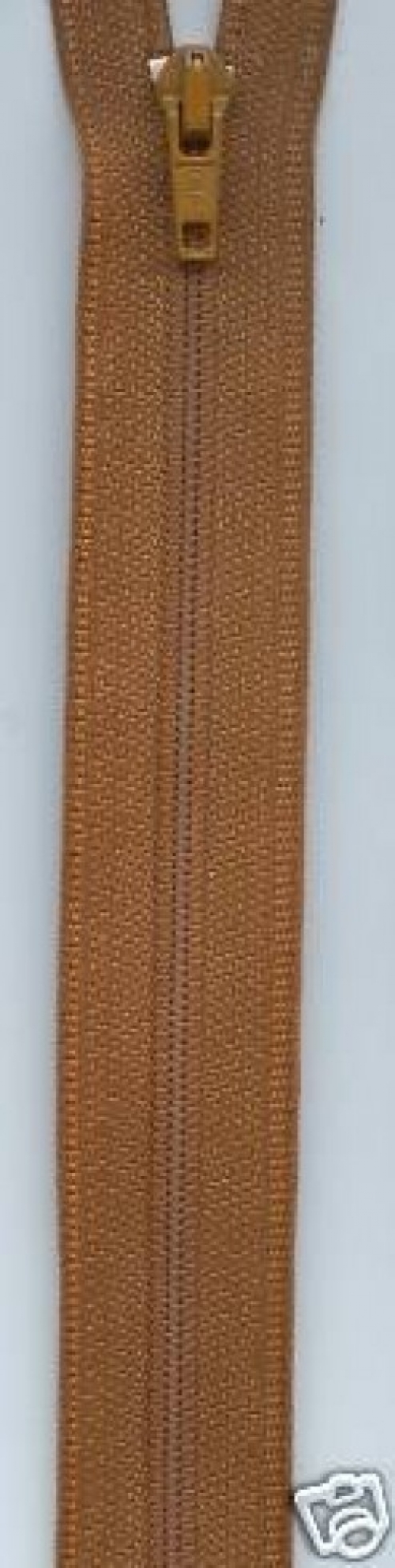 Nylon Open End Coat Zips Gold