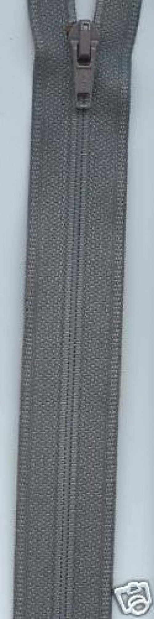 Nylon Open End Coat Zips Mid Grey
