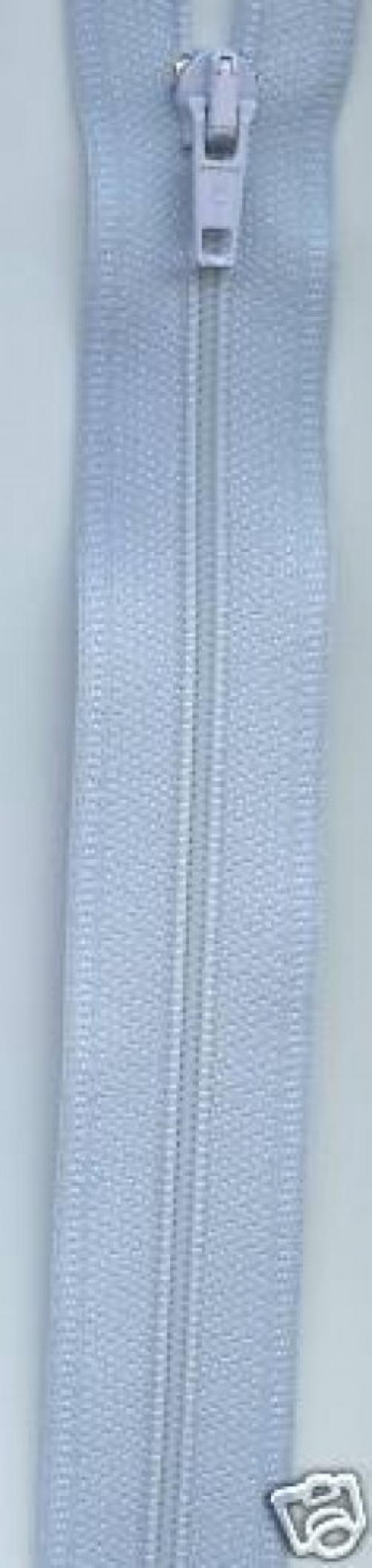 Nylon Open End Coat Zips Pale Blue
