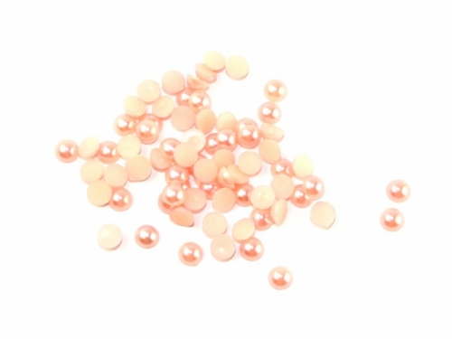 Papercellar Round Pearl Cabochons (Value Pack of 5) Pale Pink