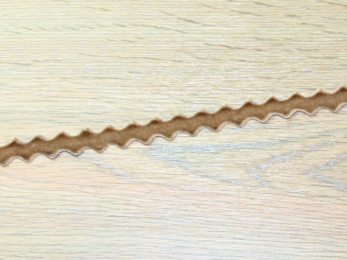 May Arts Velvet Zig Zag Ribbon Beige