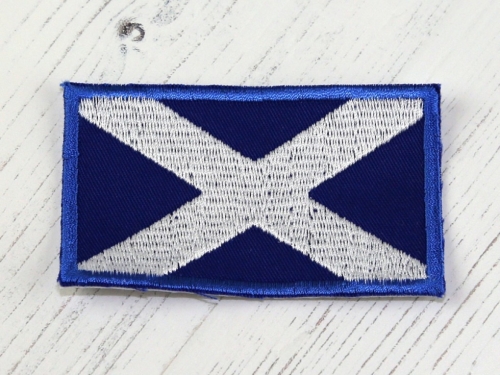 Scotland Flag Patch Motif Blue & White