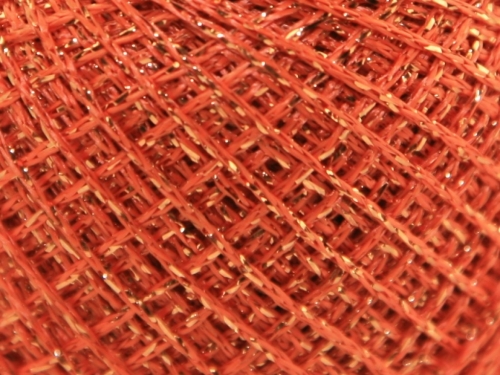 Gold Rush Glitter Thread Orange Amber