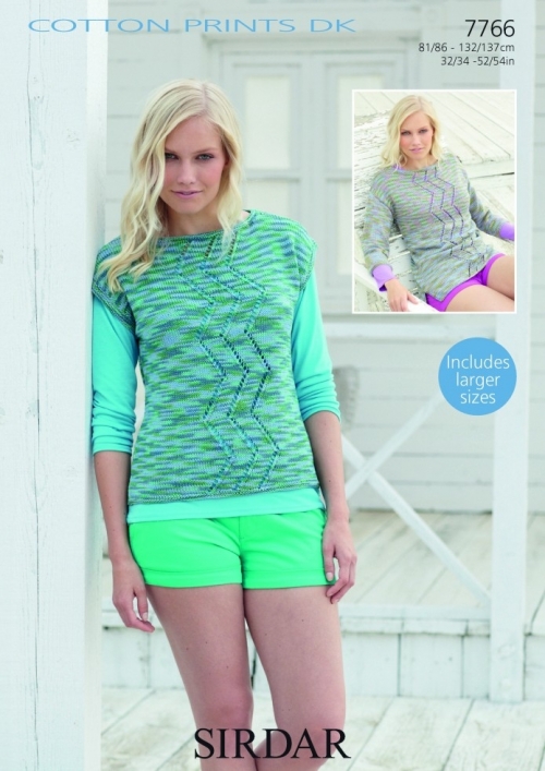 Sirdar Cotton Knitting Pattern 7766