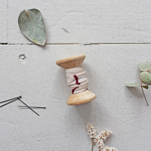 Atelier Brunette Graphite Bias Binding Tape Rose