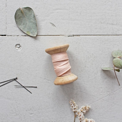 Atelier Brunette Viscose Crepe Bias Binding Tape Powder