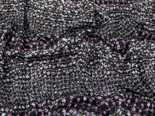 Deadstock Sheer Chiffon Fabric Navy Blue