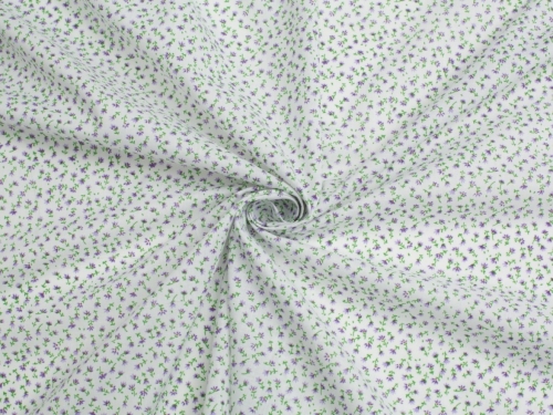 Printed Polycotton Fabric Purple