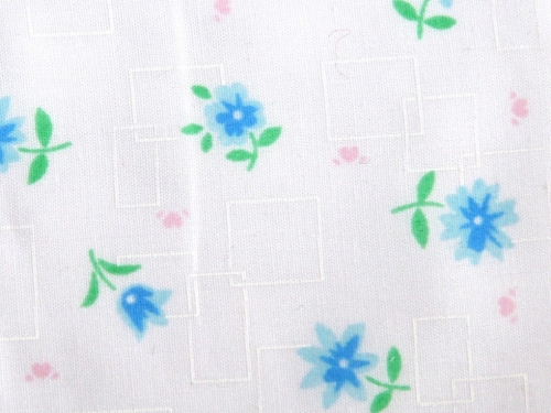 Printed Polycotton Fabric Blue
