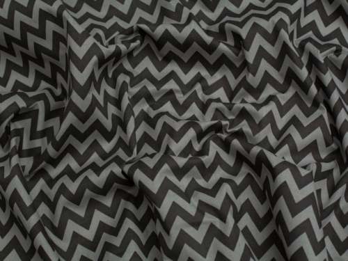Minerva Core Range Printed Polycotton Fabric Dark on Light Grey