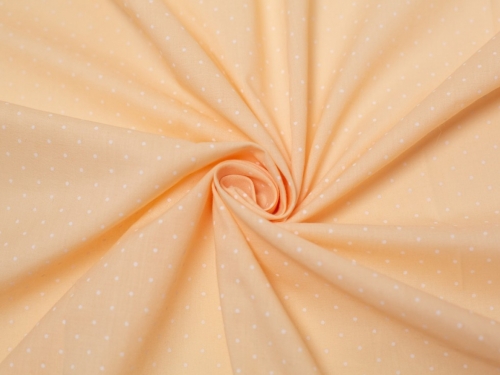 Minerva Core Range Printed Polycotton Fabric Peach