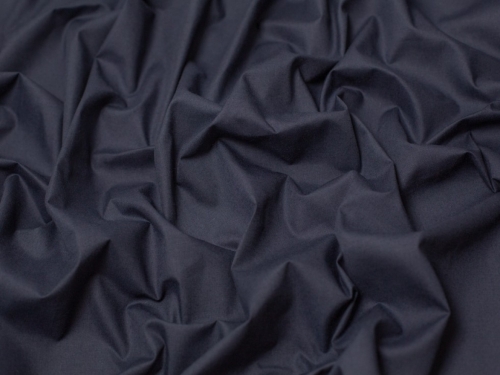 Minerva Core Range Plain Polycotton Fabric Dark Navy Blue