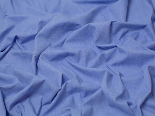 Minerva Core Range Plain Polycotton Fabric Denim Blue