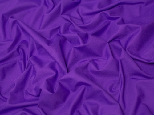 Minerva Core Range Plain Polycotton Fabric Purple