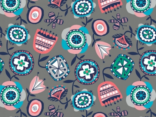 Camelot Fabrics 100% Cotton Poplin Fabric Dark Grey