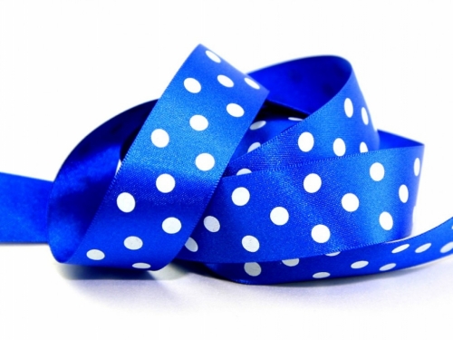 Berisfords Polka Dot Ribbon (Value Roll) 243 Dark Royal