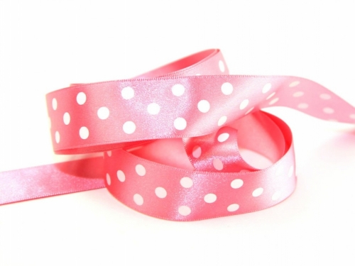 Berisfords Polka Dot Ribbon (Value Roll) 52 Hot Pink