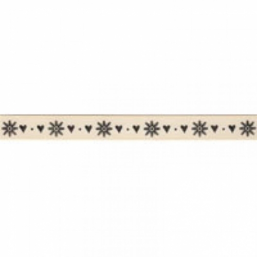 Berisfords Snowflake Stitch Ribbon 2 Black