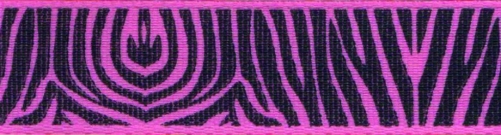 Berisfords Zebra Ribbon 4 Pink