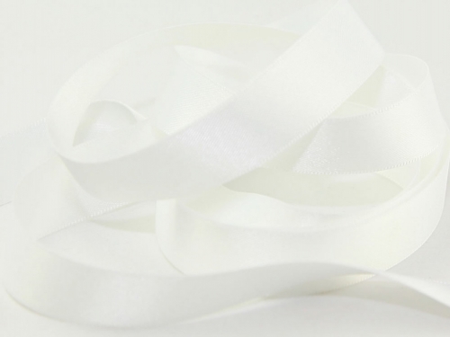 Berisfords Double Faced Satin Ribbon 1 White