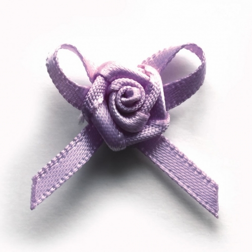 Berisfords Ribbon Rose Centred Bows 430 Light Orchid