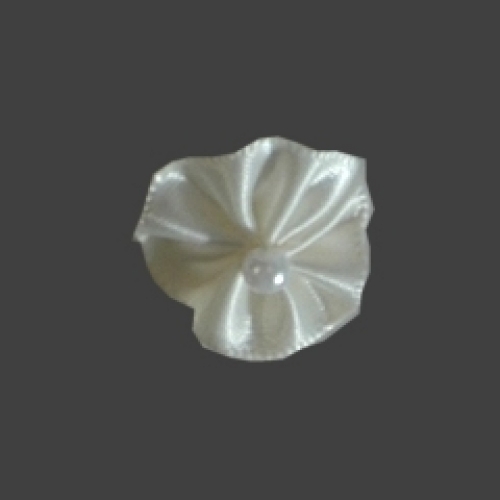 Berisfords Ribbon Pearl Rosettes 28 Antique White