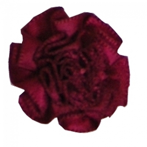 Berisfords Ribbon Ruched Rosettes 275 Wine