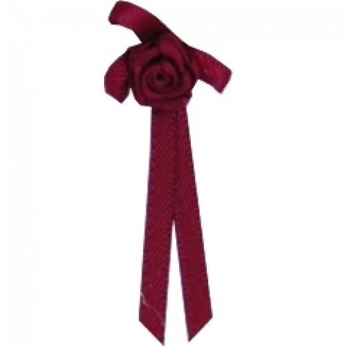 Berisfords Long Ribbon Rose Centred Bows 275 Wine