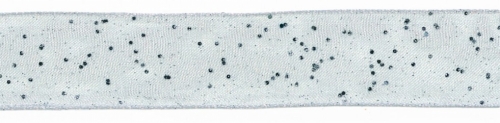 Berisfords Random Glitter Ribbon 1 White