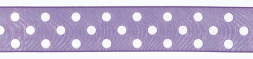 Berisfords Sheer Dots Organza Ribbon 19 Purple