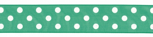 Berisfords Sheer Dots Organza Ribbon 23 Emerald