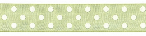 Berisfords Sheer Dots Organza Ribbon 6 Lime