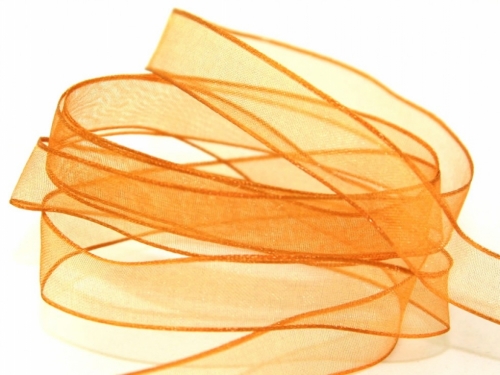 Berisfords Wired Sheer Organza Ribbon 83 Sable