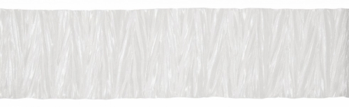 Crinkled Satin Ribbon White