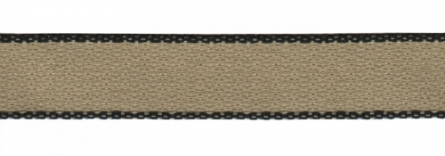 Berisfords Hopsack Ribbon 1 Natural/Black