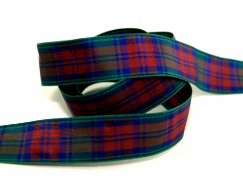 Berisfords Woven Tartan Ribbon (Value Roll) 12 Lindsay