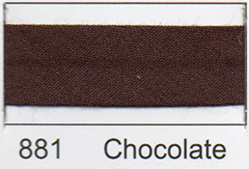 Essential Trimmings Polycotton Bias Binding Tape Chocolate