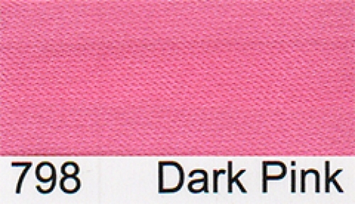 Essential Trimmings Satin Bias Binding Tape Dark Pink